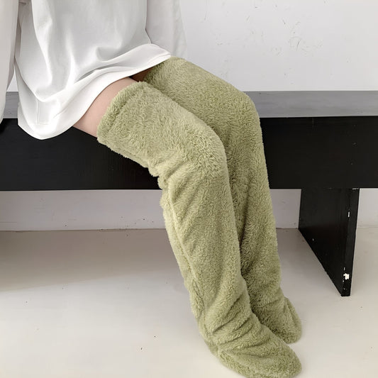 Camellia - Kuschelige, kniehohe Wintersocken für Damen