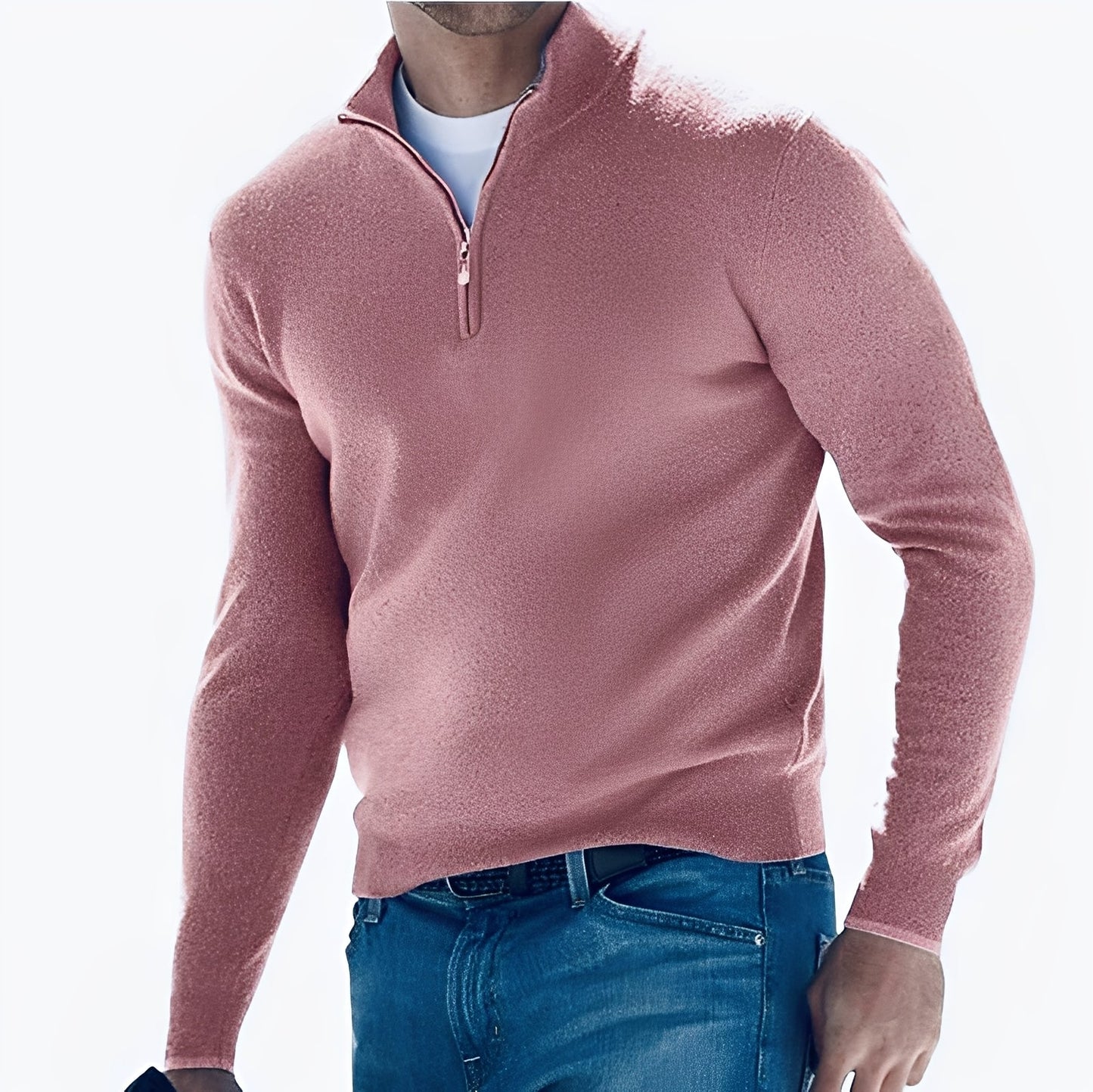 Rufus - Leichte Männerjacke mit Zipper und hohem Kragen