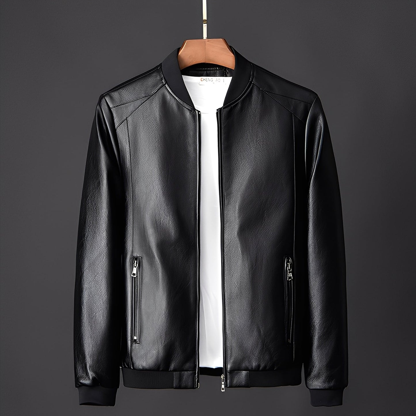 Jeremy - Trendige Biker-Lederjacke für Herren