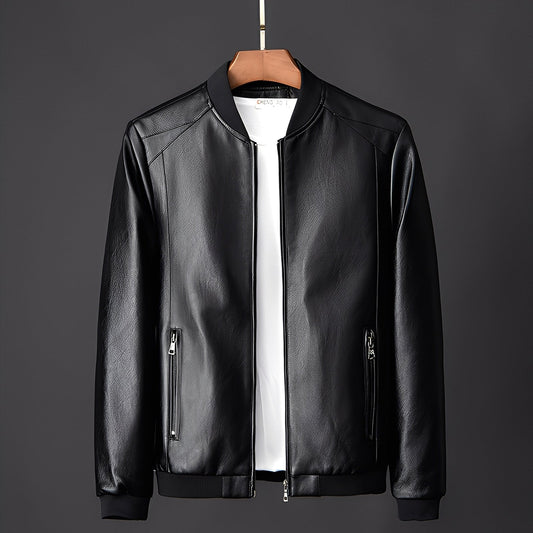 Jeremy - Trendige Biker-Lederjacke für Herren