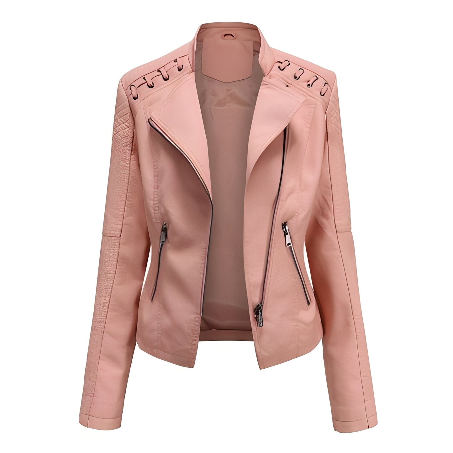 Narelle - Elegante, eng geschnittene kurze Damenlederjacke