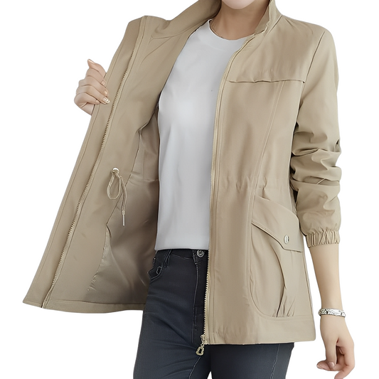 Gwenda - Trendige Damenjacke mit verstellbarer Taille