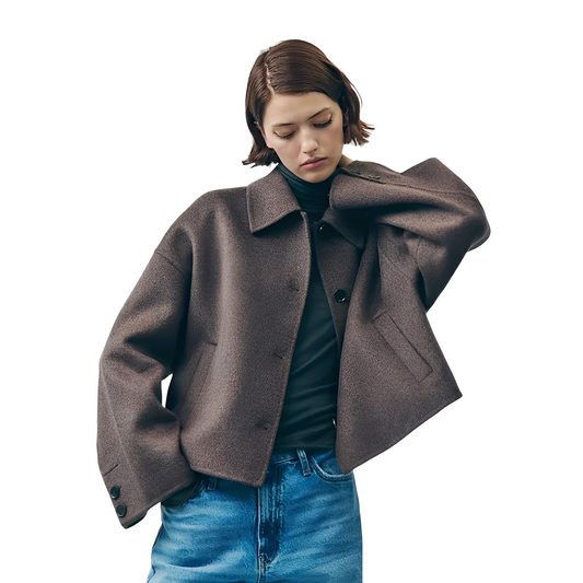 Evaline - Damenjacke mit Knöpfen und lässigem Schnitt