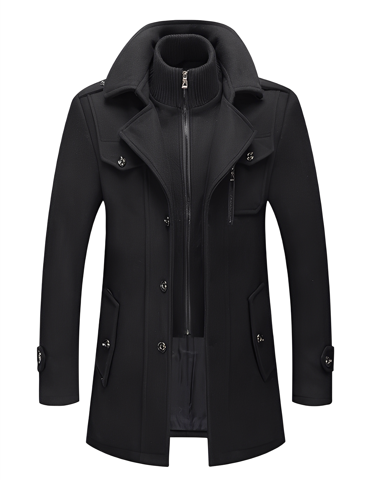 Gareth - Stilvoller zweischichtiger Herren-Trenchcoat