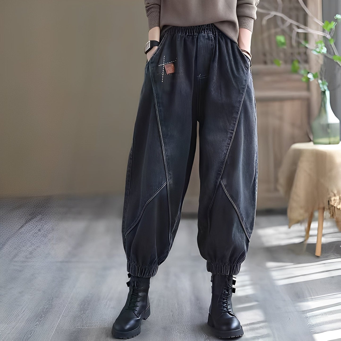 Shyanne - Klassische Damenjeans mit elastischem Bund