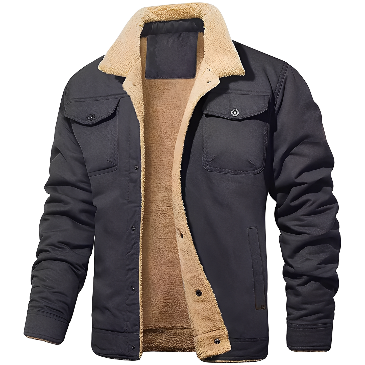 Dillon - Bequeme Herrenjacke aus Fleece-Twill