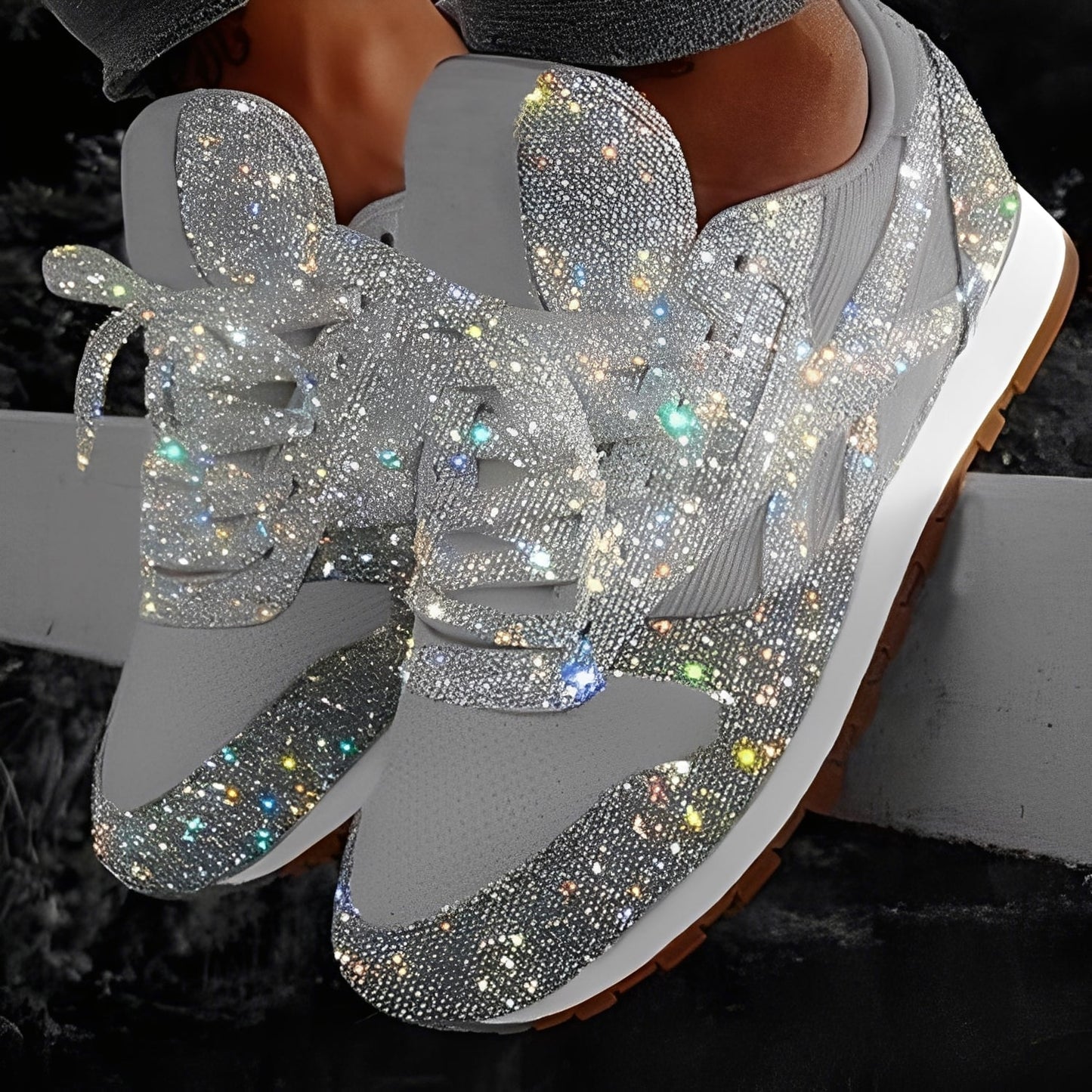 Kaycee - Funkelnde und gemütliche Muffin-Sneaker für Damen