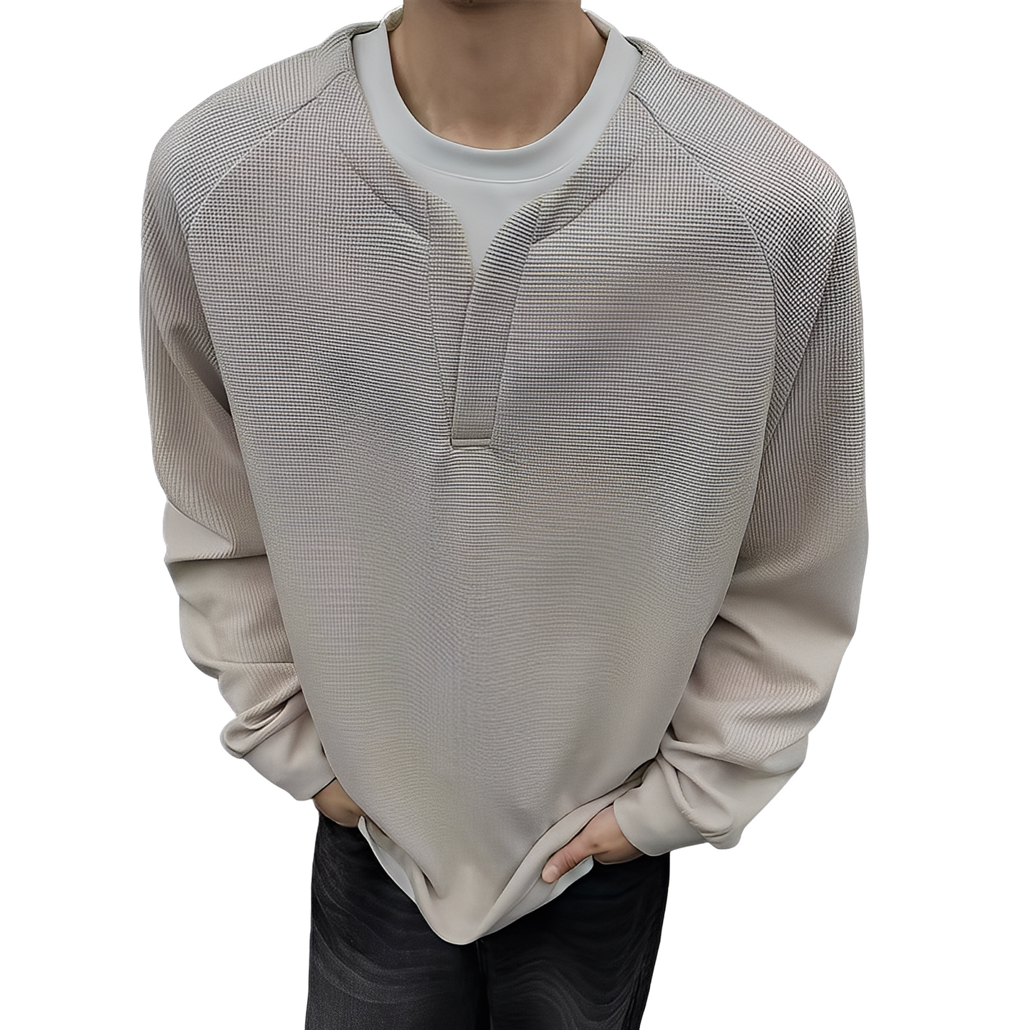 Dayton - Stilvoller Herrenpullover mit eleganter Waffelstruktur