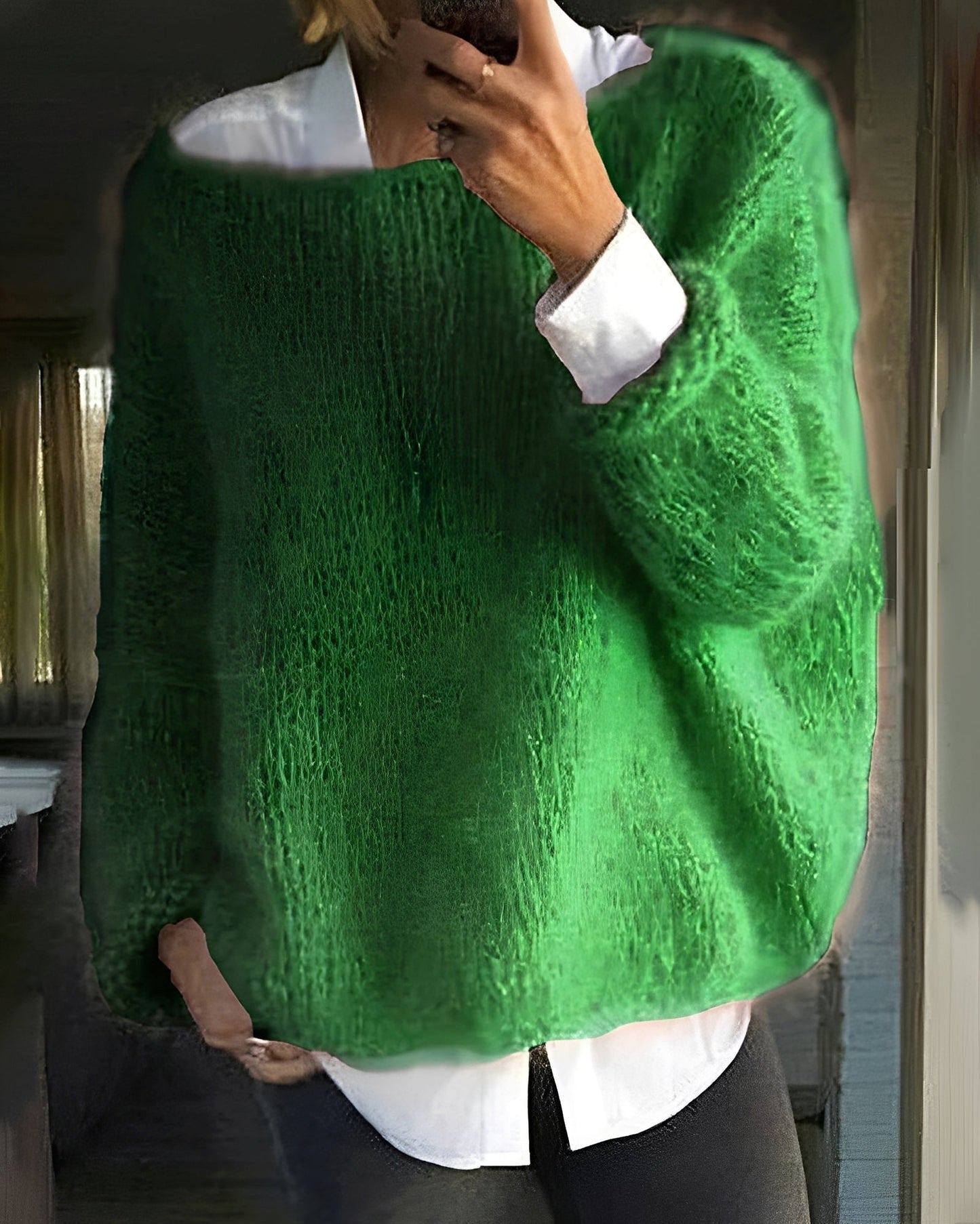 Sarah – Bunter Rundhals-Pullover