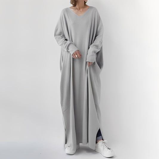 Emilee - Elegantes, locker geschnittenes, langes Damenkleid