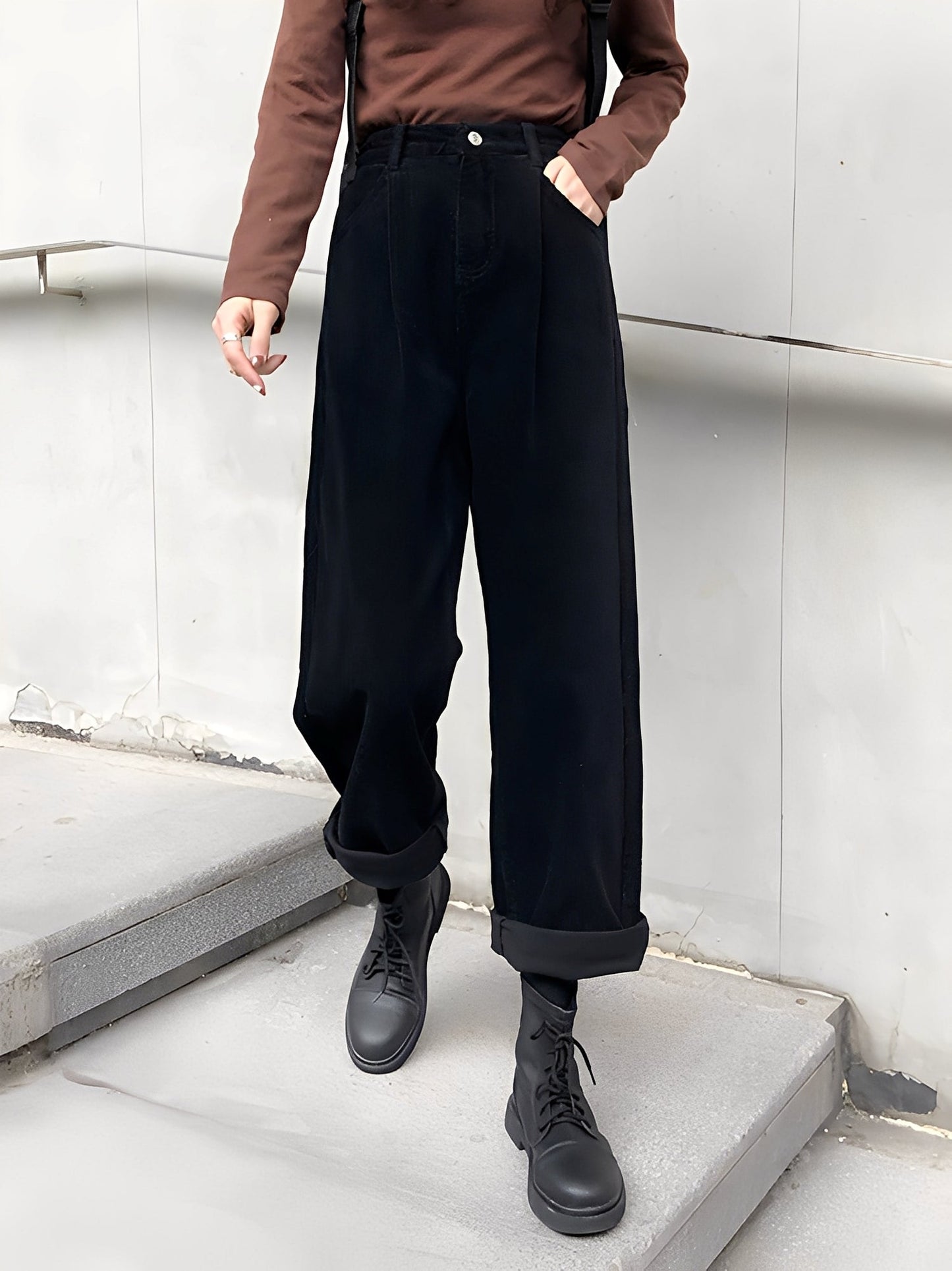 Shelbie - Damenweite Cordhose im klassischen Stil