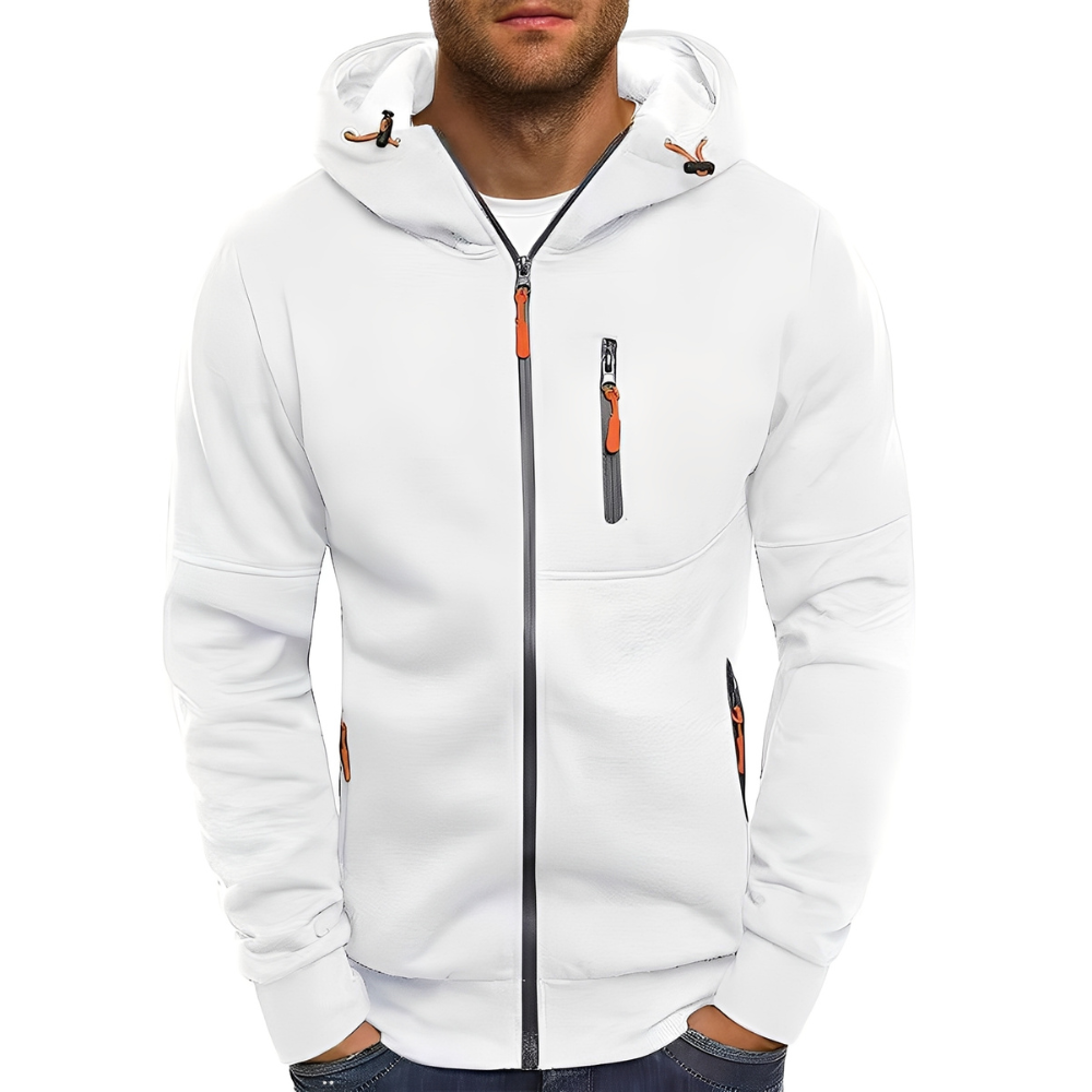 Miller - Bequeme Herrenjacke mit Kapuze und Zipper