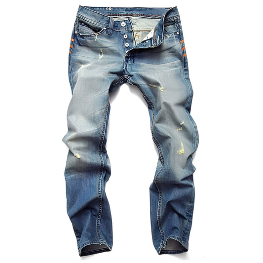 Kaleb - Klassische Herrenjeans mit Schadstellen