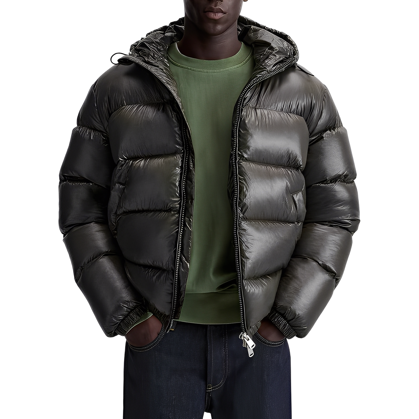 Micheal - Herren-Daunenjacke mit moderner Kapuze