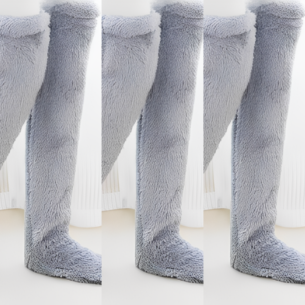 Camellia - Kuschelige, kniehohe Wintersocken für Damen