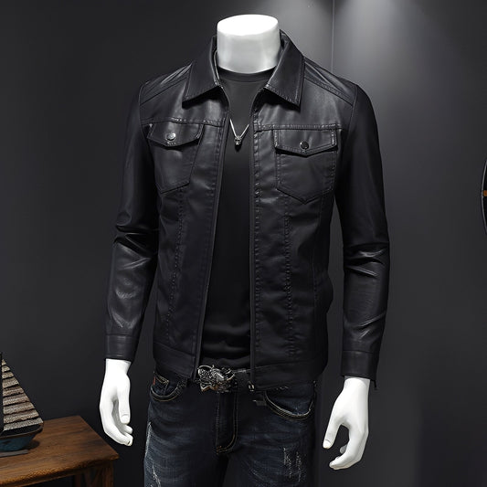 Brycen - Klassische, elegante Herrenlederjacke