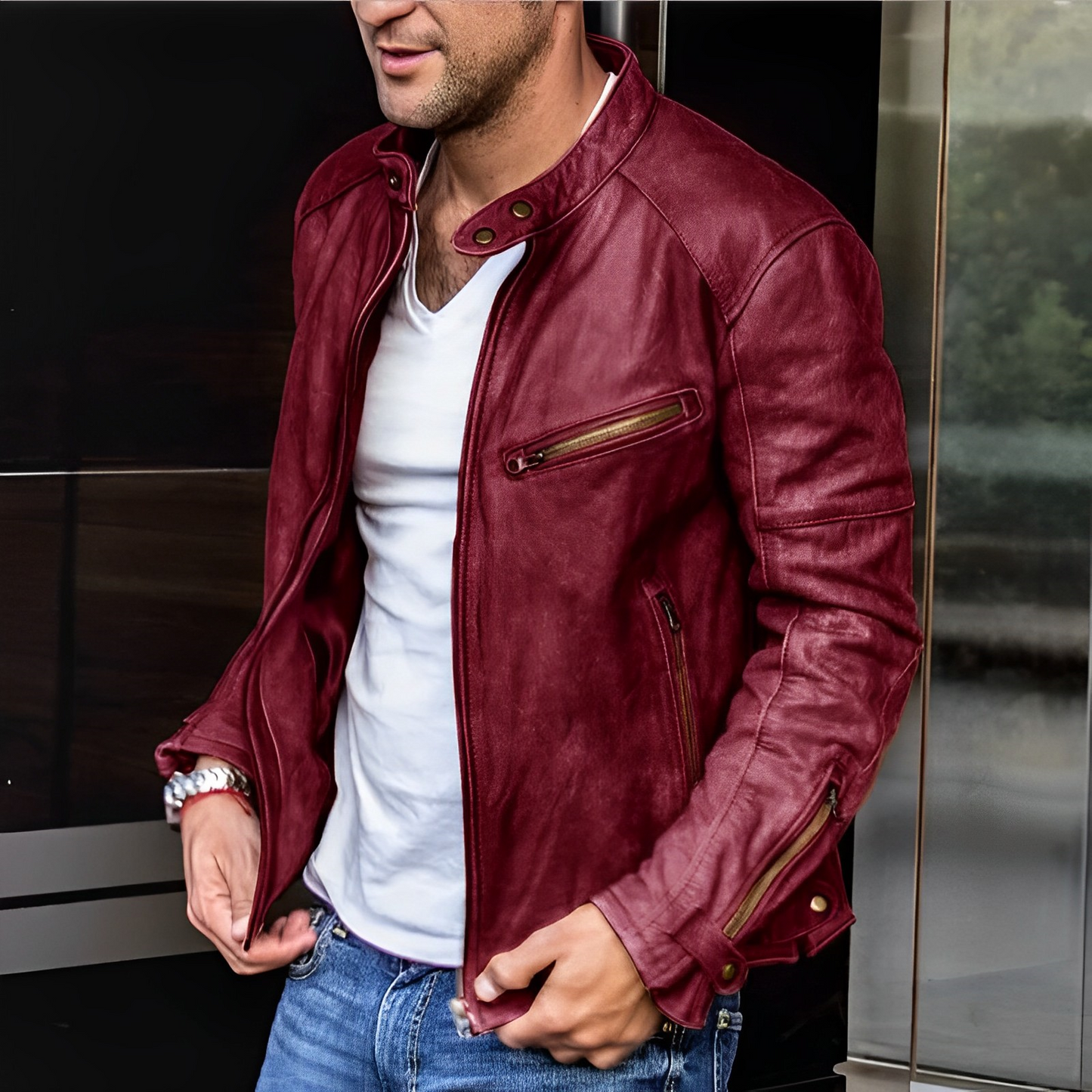 Enrico – Modische Lederjacke
