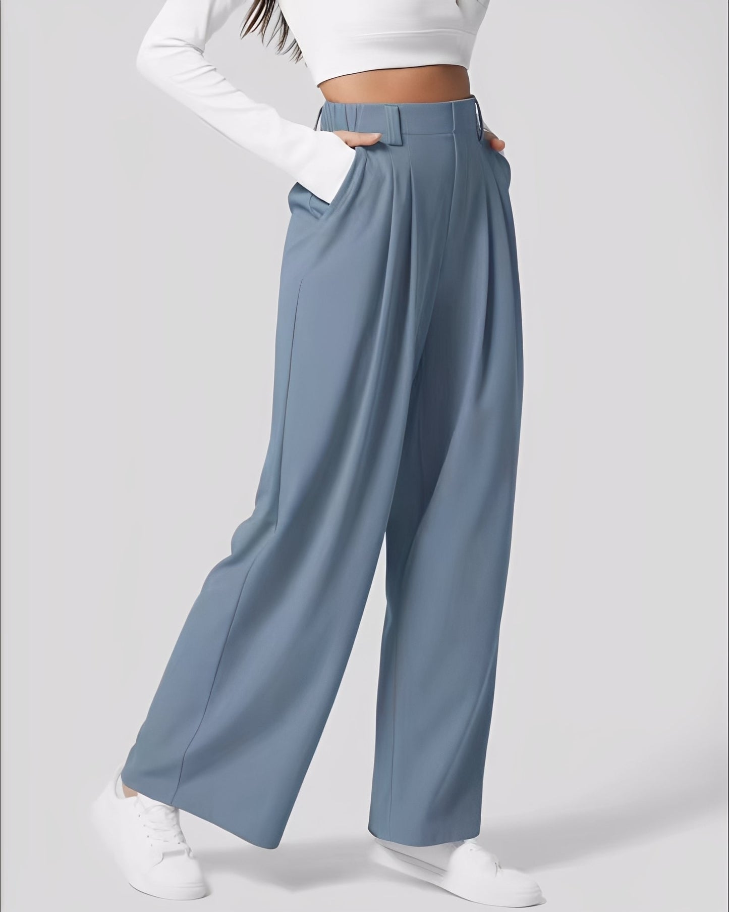 Montana - Dehnbare Damenhose mit geradem Schnitt