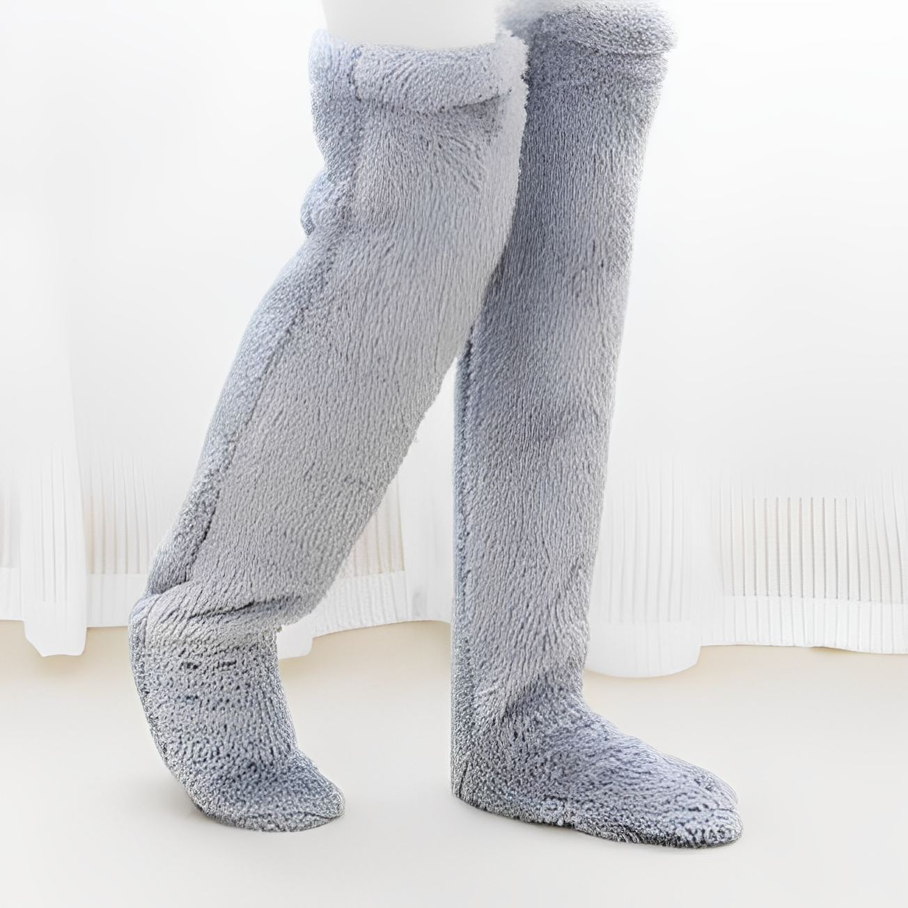 Camellia - Kuschelige, kniehohe Wintersocken für Damen
