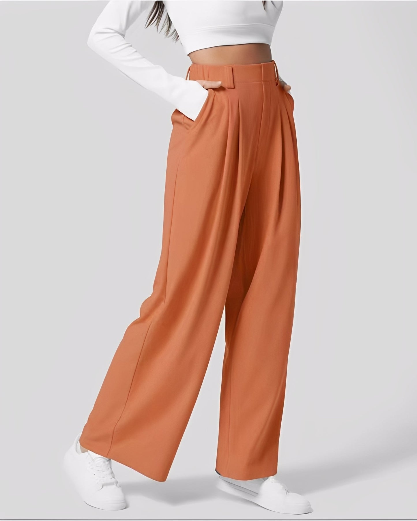 Montana - Dehnbare Damenhose mit geradem Schnitt