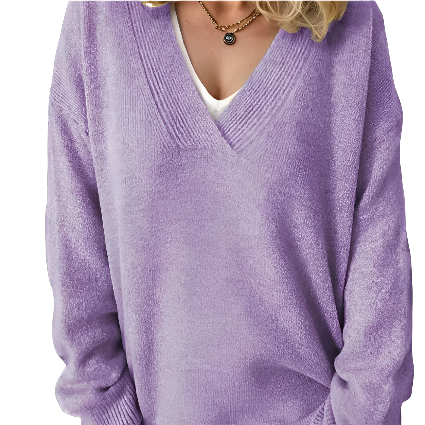 Camryn - Damenpullover aus lockerer Strickmode