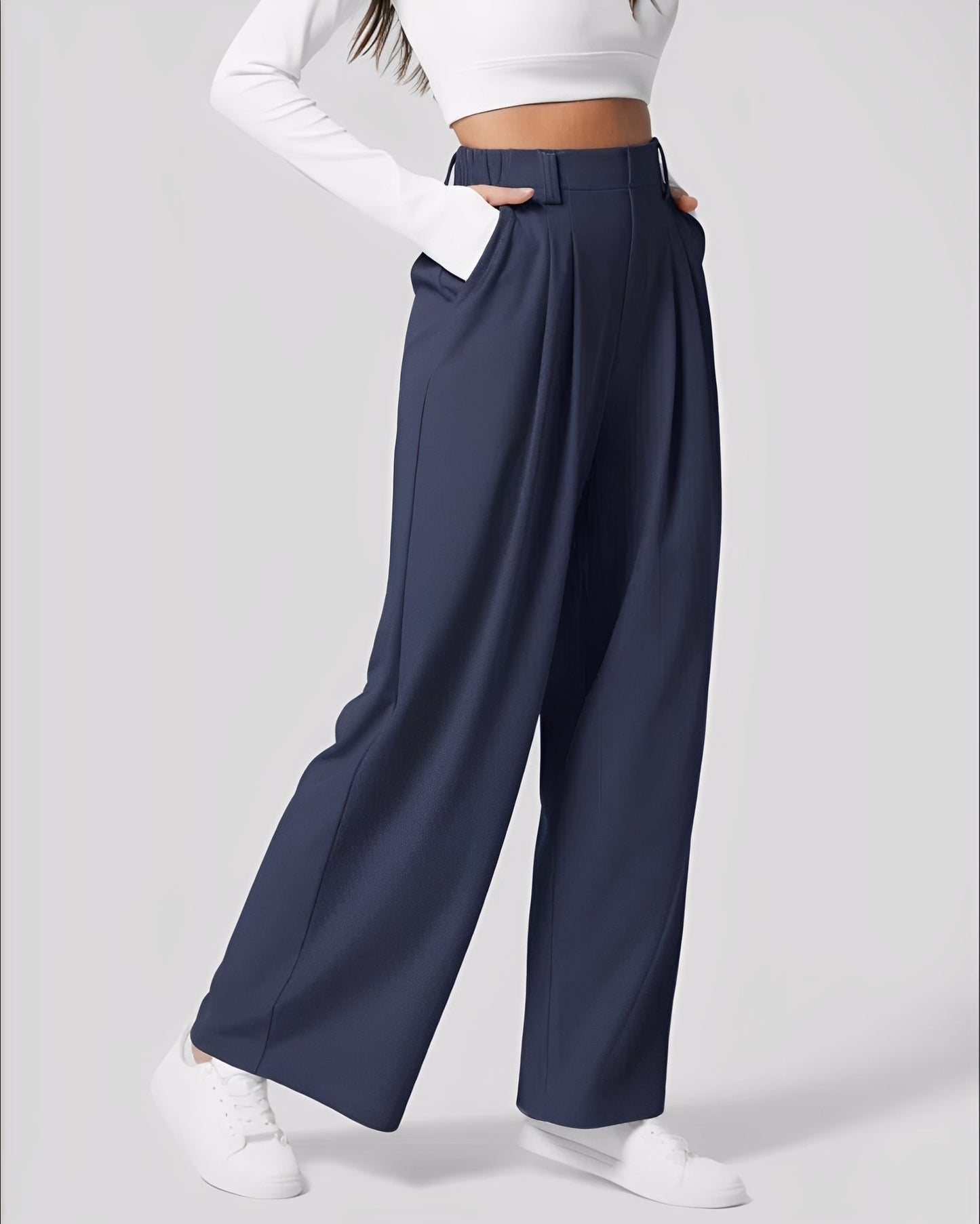 Montana - Dehnbare Damenhose mit geradem Schnitt