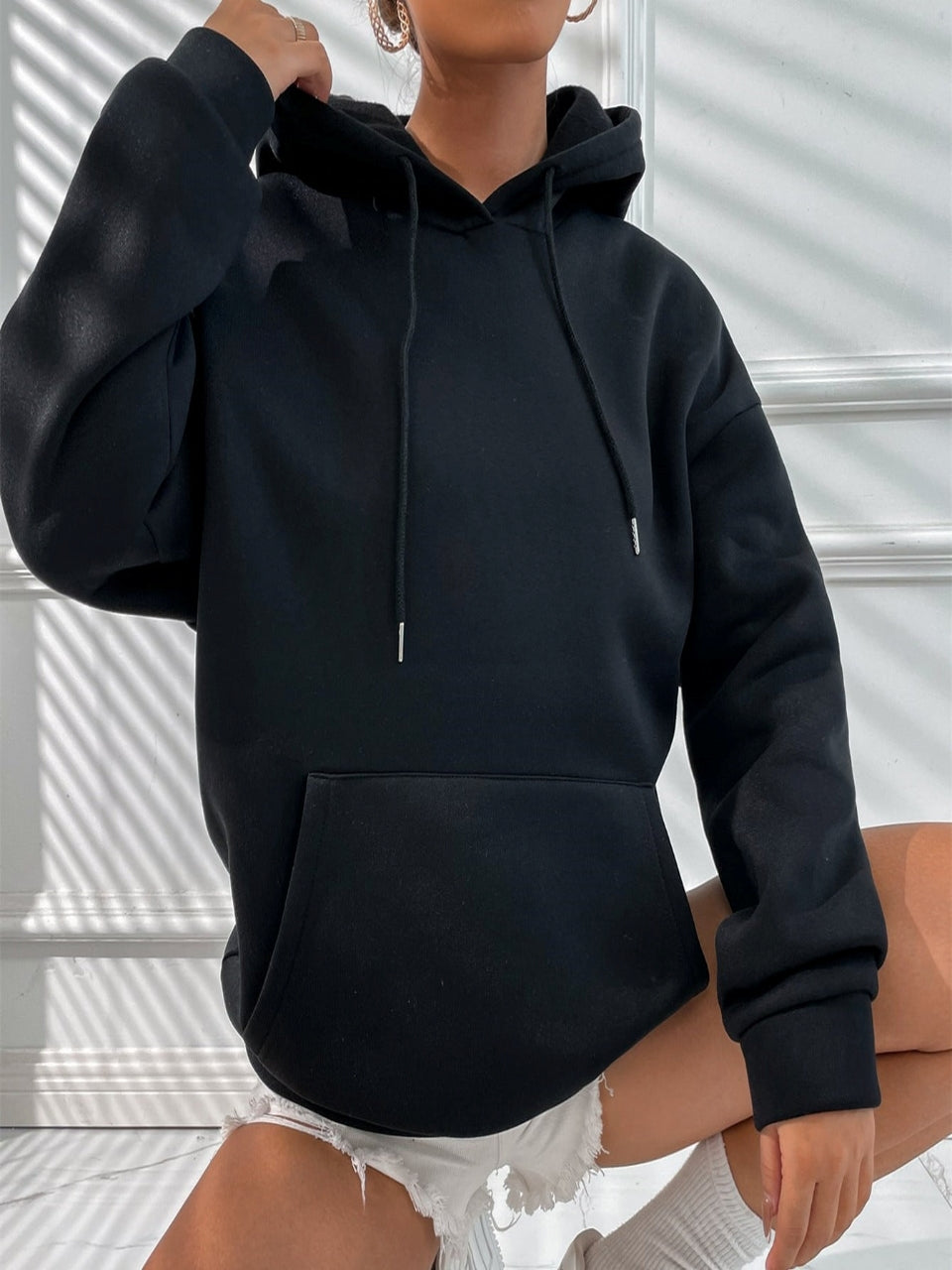 Daria – Gedruckter Baumwoll-Hoodie