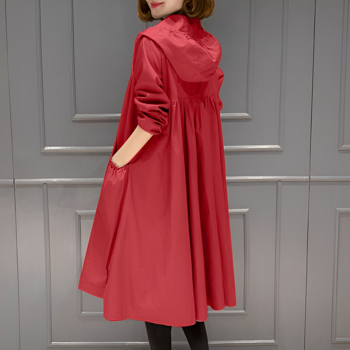 Margarette - Eleganter Damen-Regenmantel mit Kapuze