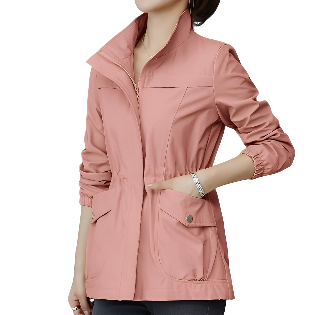 Gwenda - Trendige Damenjacke mit verstellbarer Taille