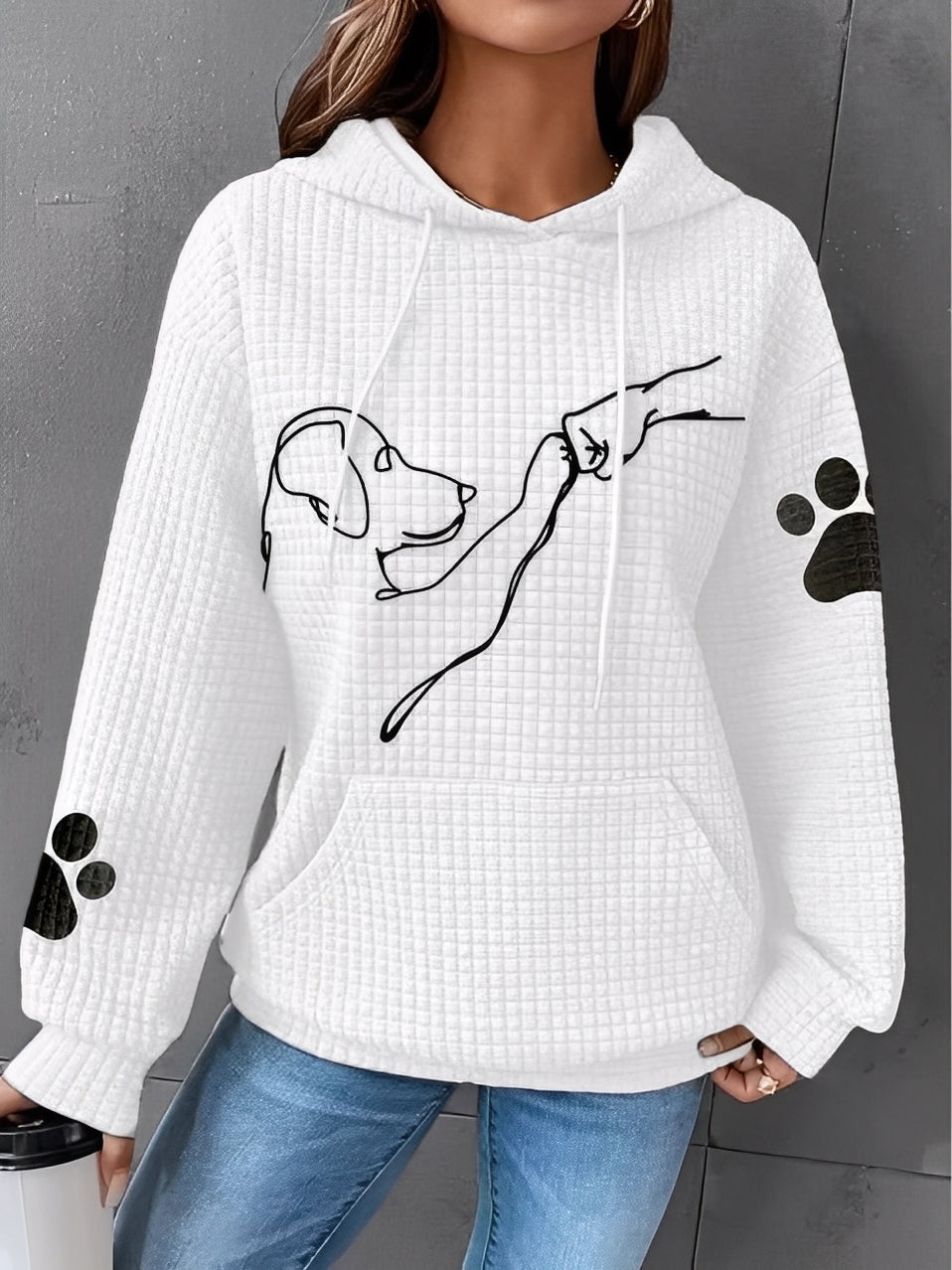 Berenice - Gedruckter Damen-Hoodie für Komfort
