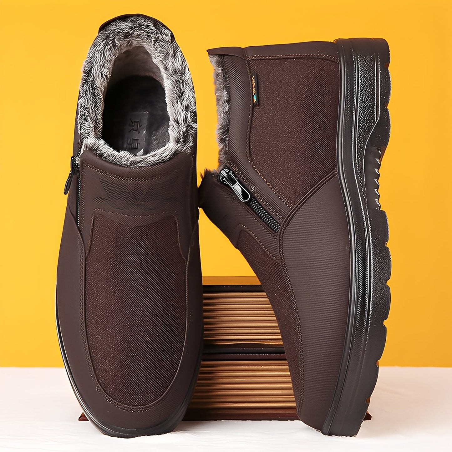 Konnor - Trendige Herren-Winterstiefel mit Fleece-Innenfutter