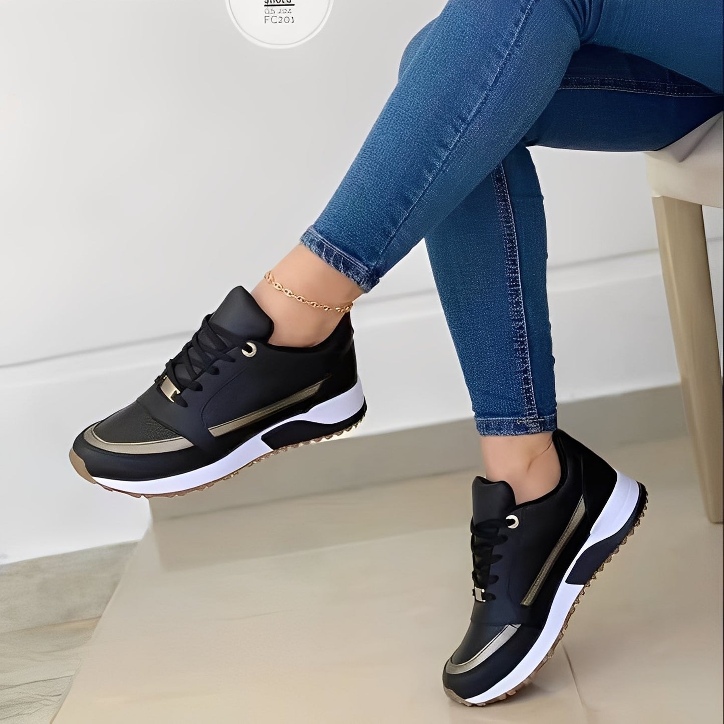 Xanthia - Moderne flache Sneaker für Damen