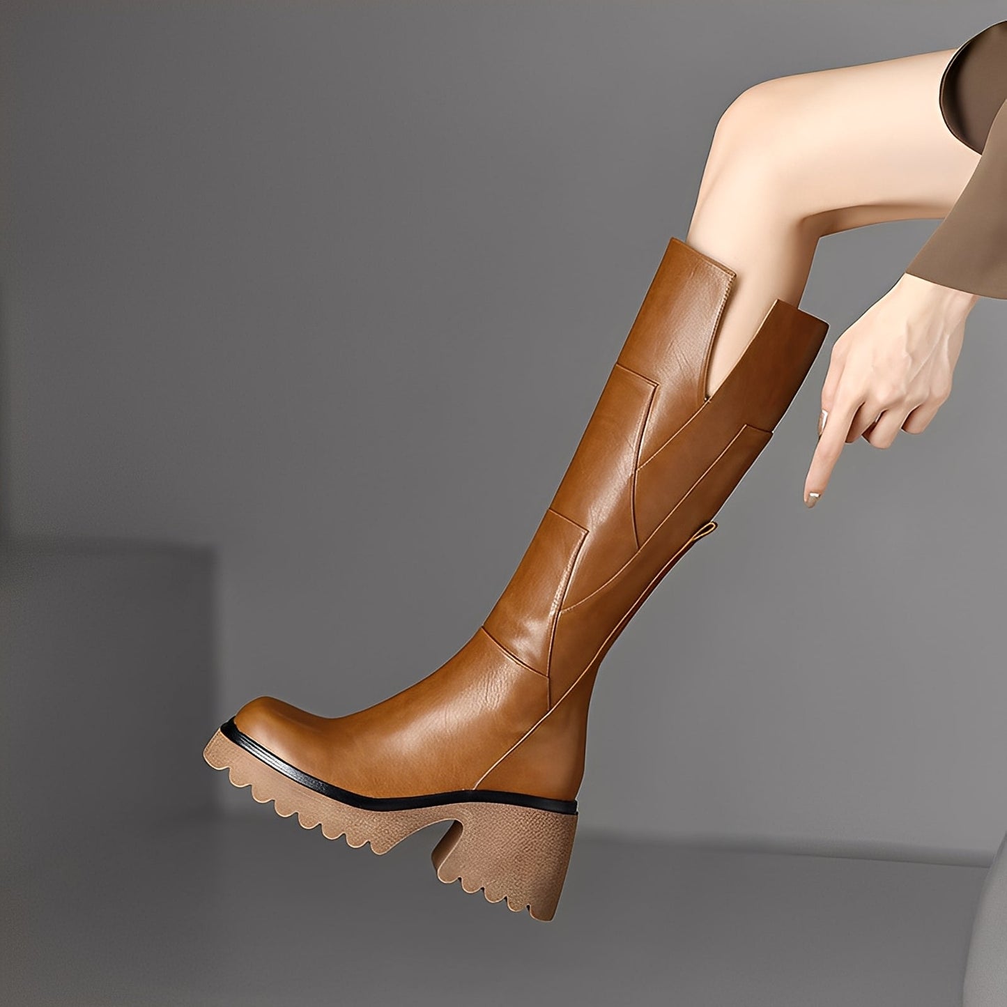 Madelaine - Bequeme und langlebige Lederstiefel mit Reißverschluss für Damen