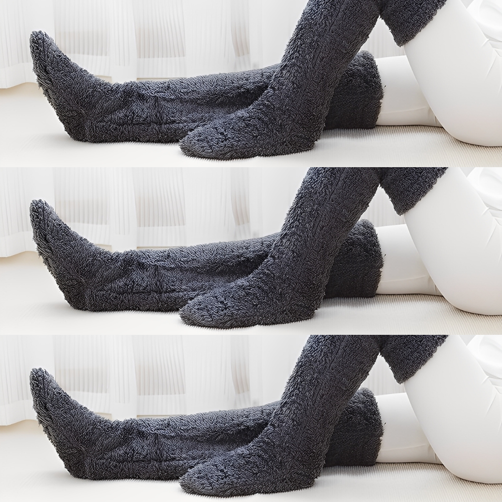 Camellia - Kuschelige, kniehohe Wintersocken für Damen