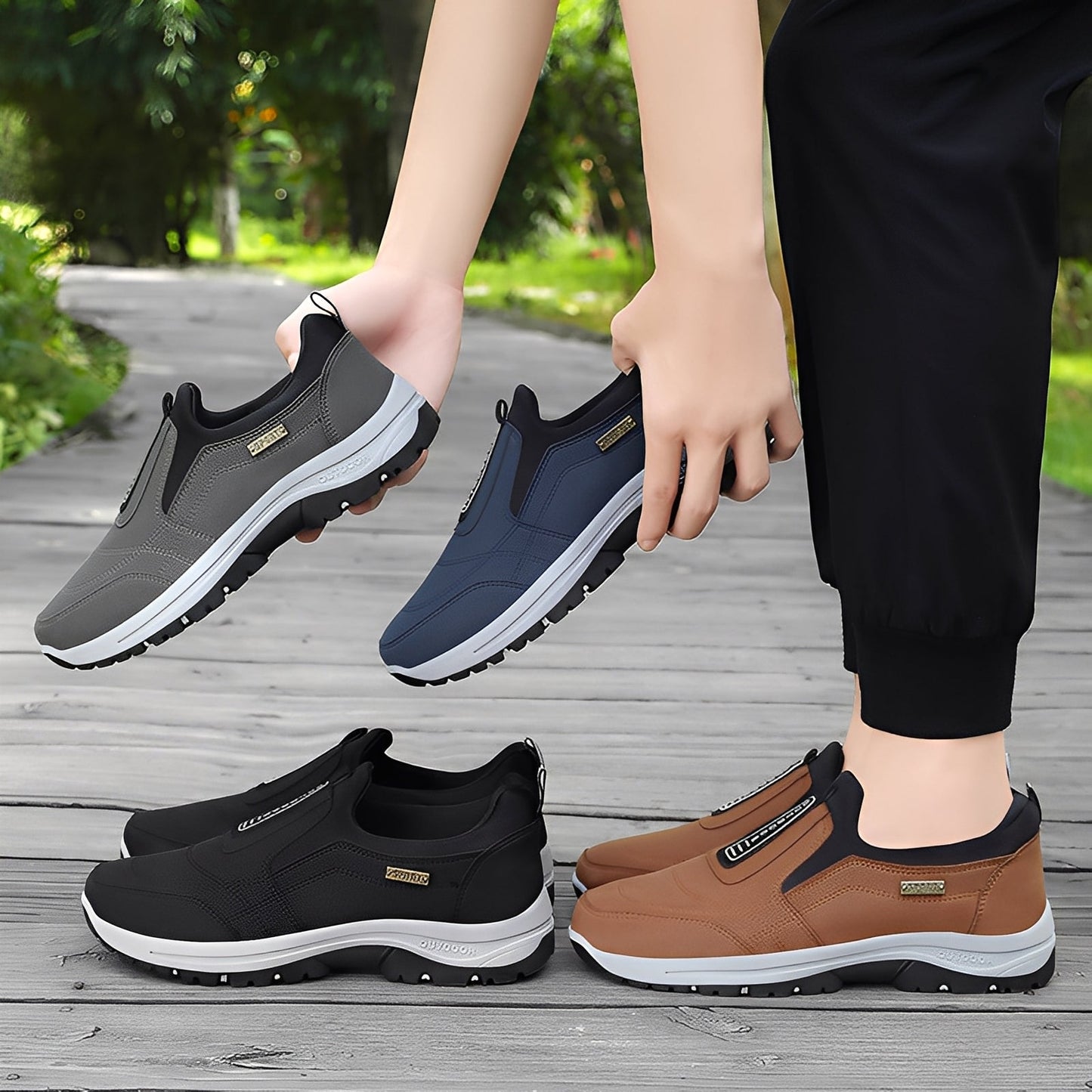 Cyril - Bequeme Herrenschuhe aus atmungsaktivem Netz