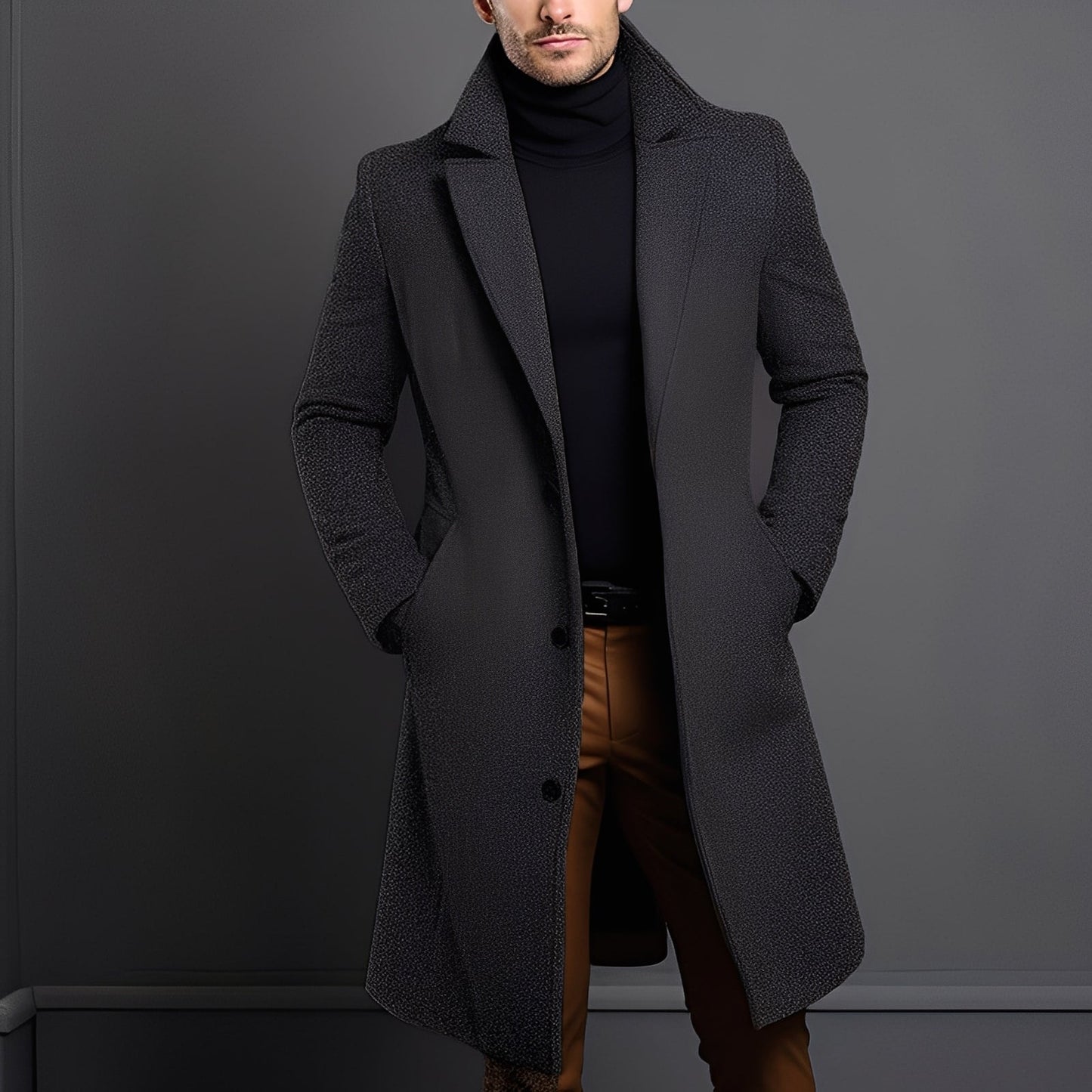 Clifton - Stilvoller Woll-Trenchcoat für Männer