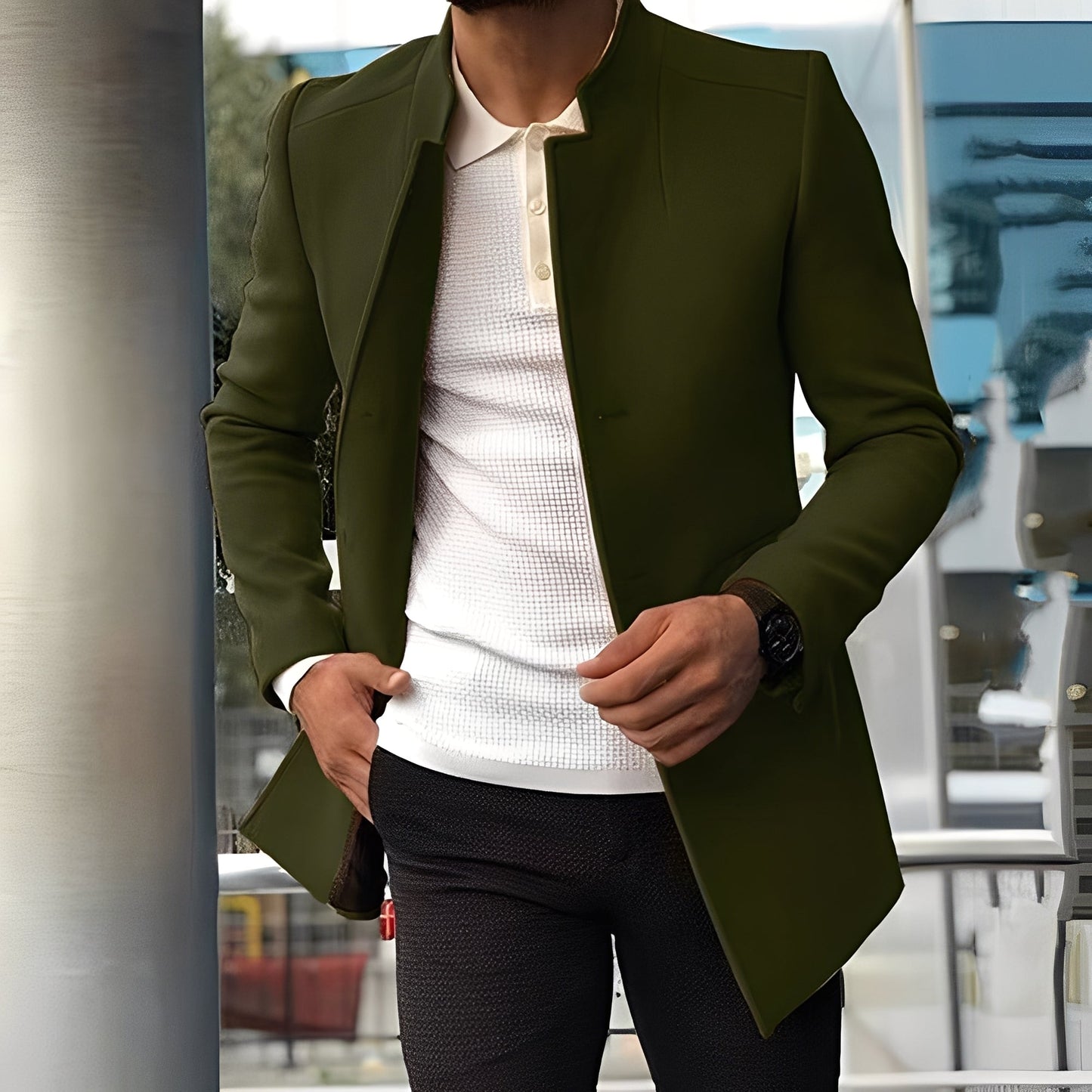 Joshua - Trendige schmal geschnittene Jacke für Männer