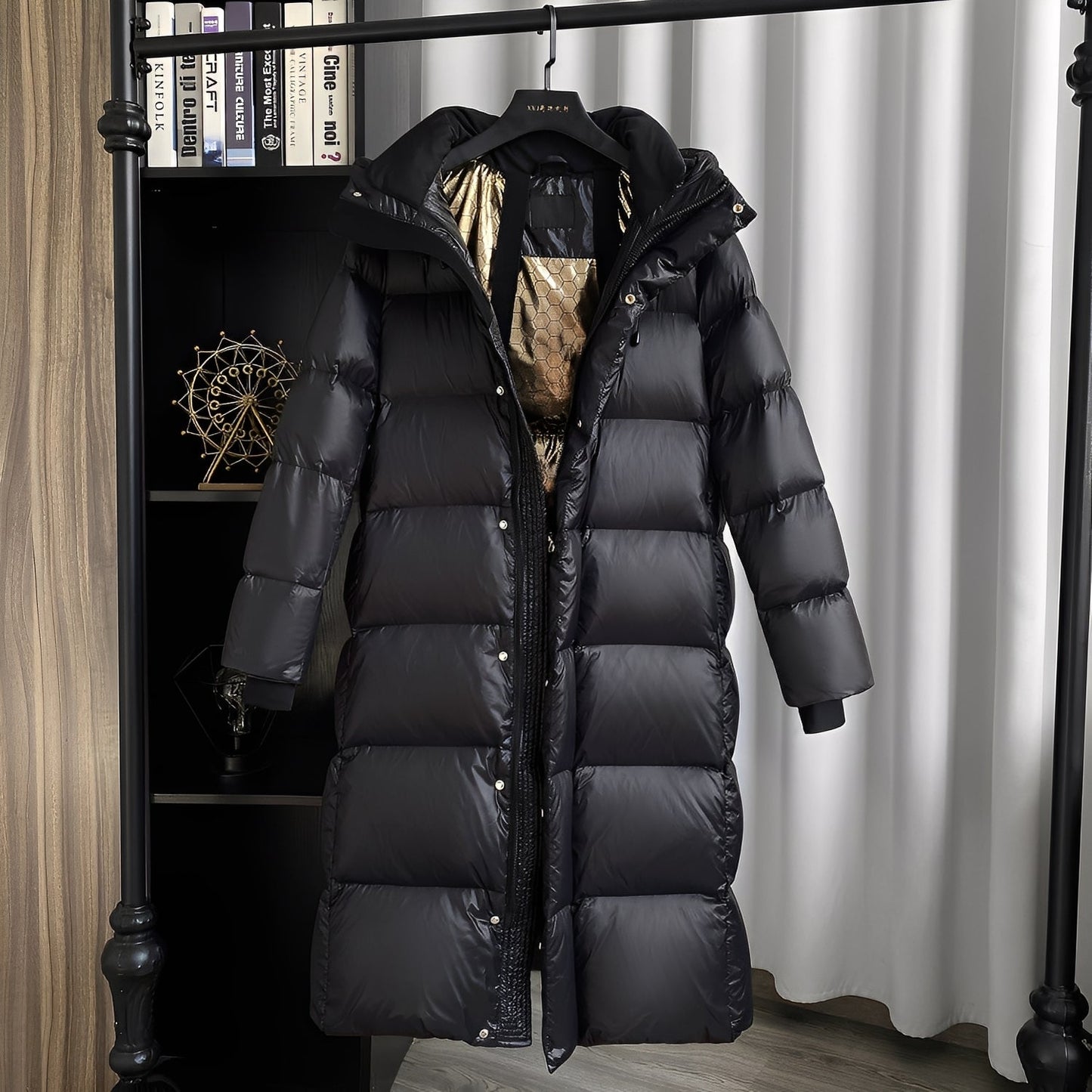 Mildred - Bequeme, lange Damen-Winterjacke