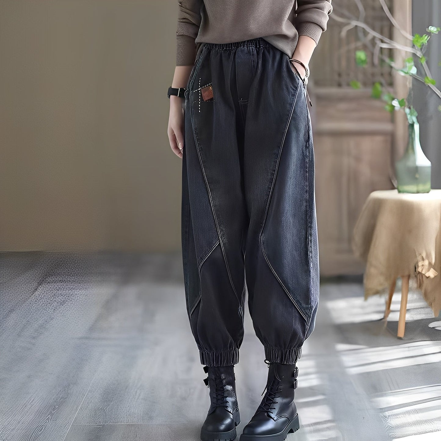 Shyanne - Klassische Damenjeans mit elastischem Bund