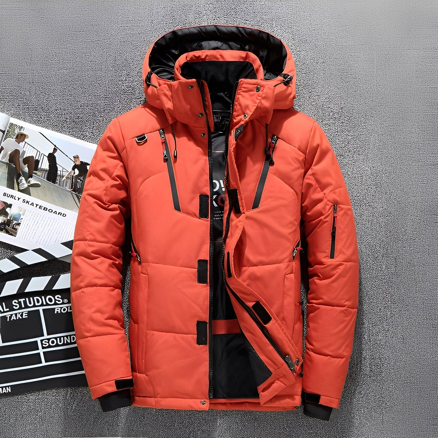 Damian - Trendige Herren-Kapuzenjacke mit zahlreichen Taschen