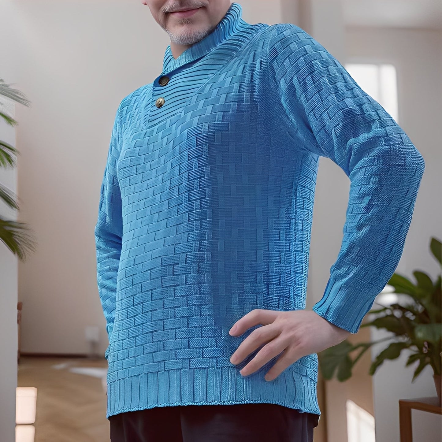 Branson - Komfortabler Herrenpullover mit hohem Kragen