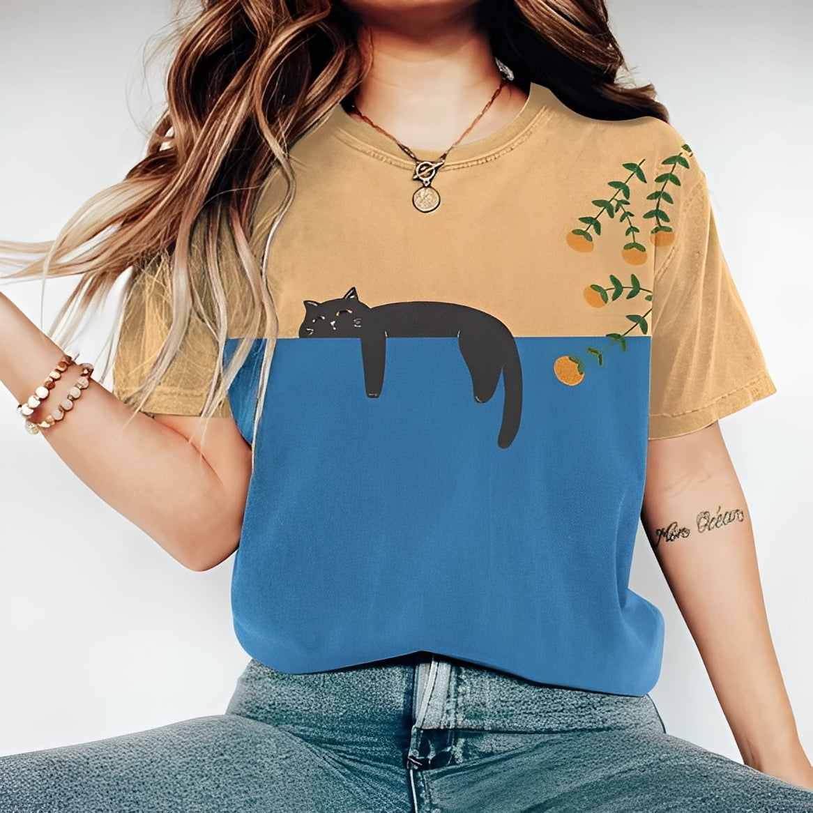Alvina - Komfortables Damen-T-Shirt mit Muster