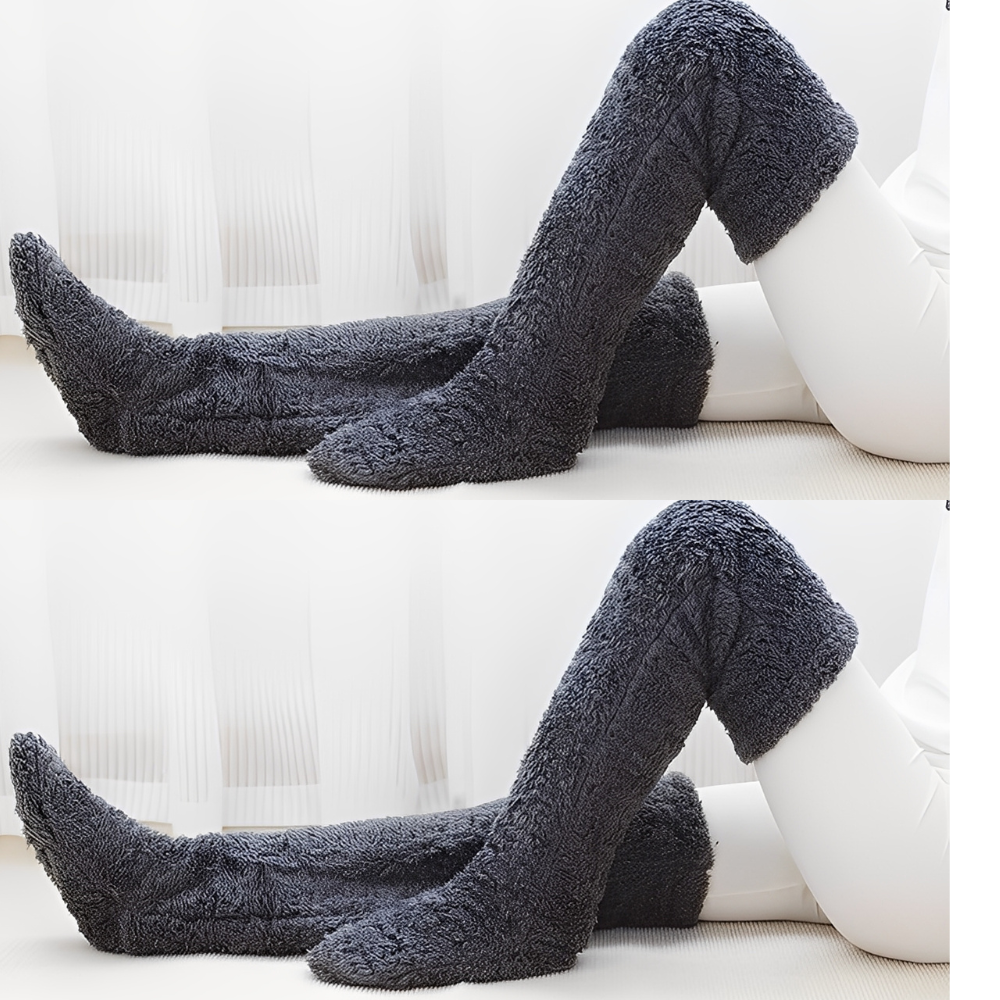 Camellia - Kuschelige, kniehohe Wintersocken für Damen