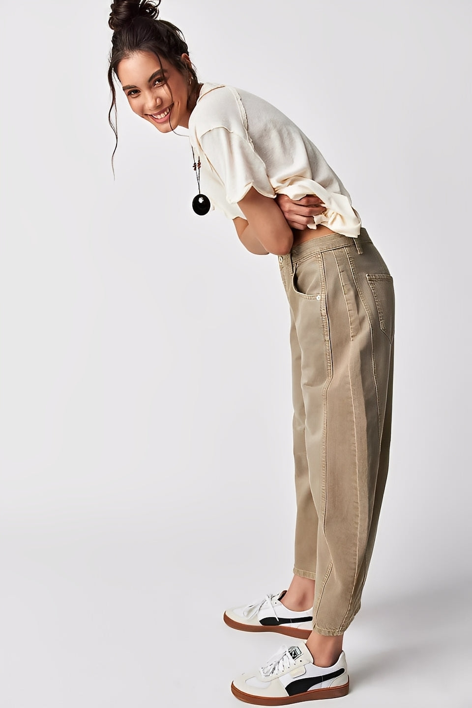 Adrienne - Klassische, locker geschnittene Barrel-Jeans für Damen