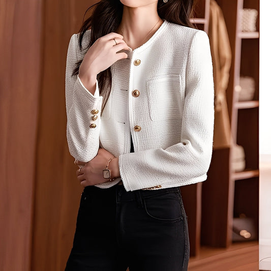 Trecia - Schicke kurze Damenjacke aus Tweed