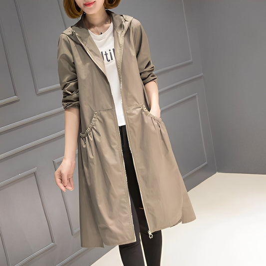 Margarette - Eleganter Damen-Regenmantel mit Kapuze