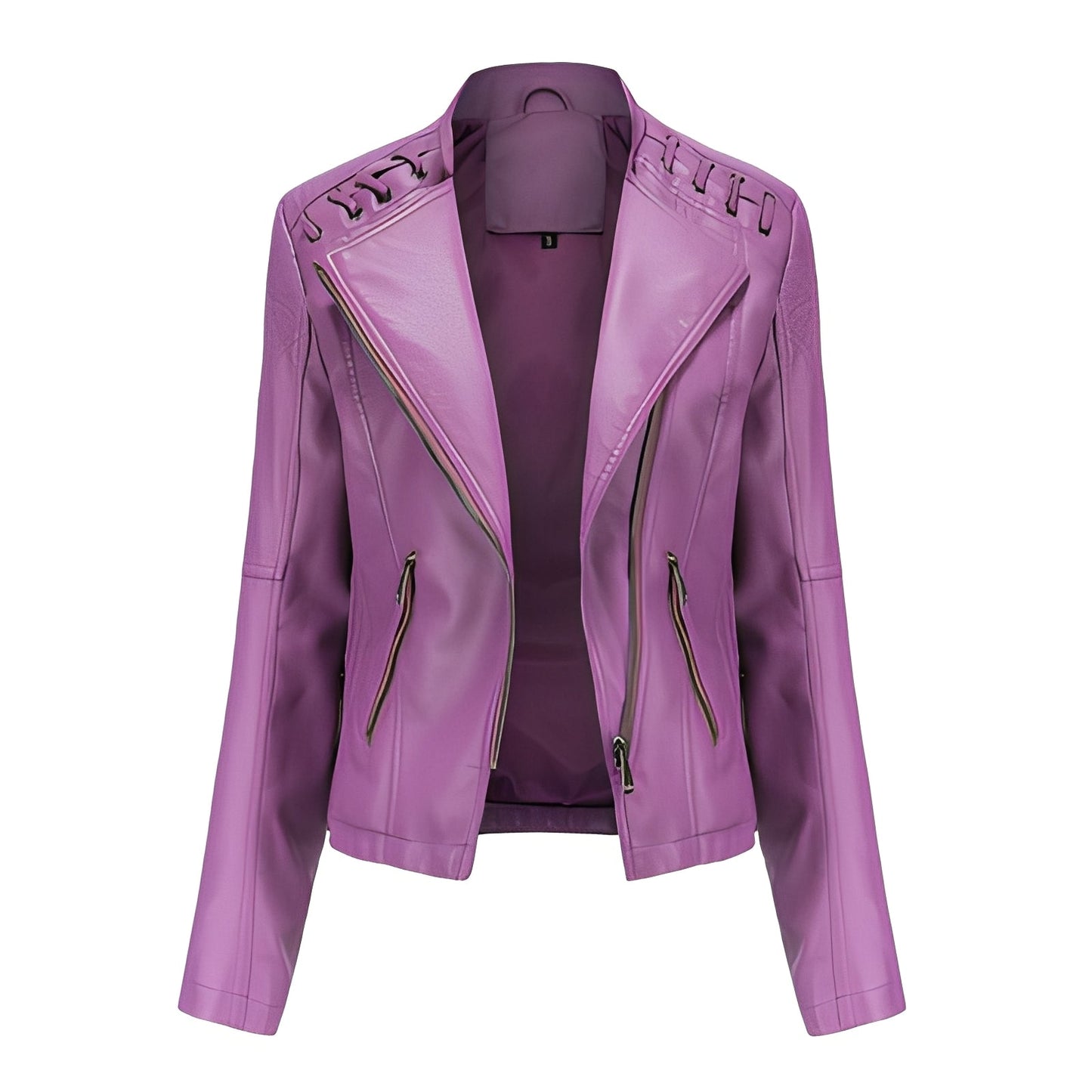 Narelle - Elegante, eng geschnittene kurze Damenlederjacke