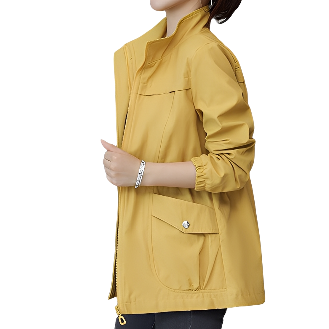 Gwenda - Trendige Damenjacke mit verstellbarer Taille