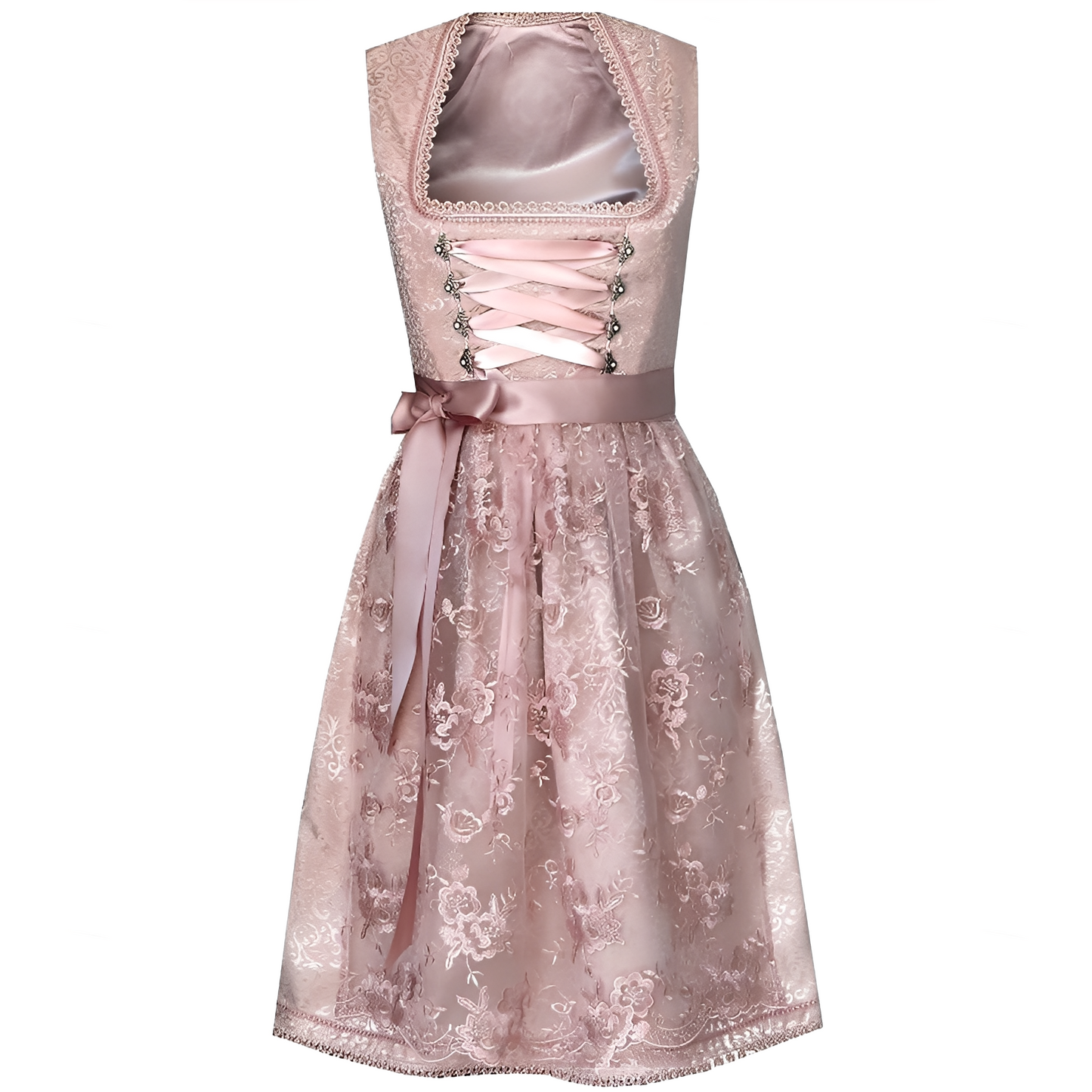 Zella - Frauen Oktoberfest-Kleid mit Schnürung und Design