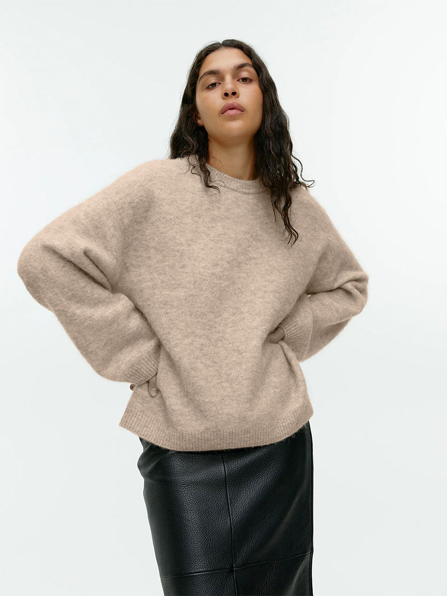 Caelie - Komfortabler, dicker Damen-Kaschmirpullover